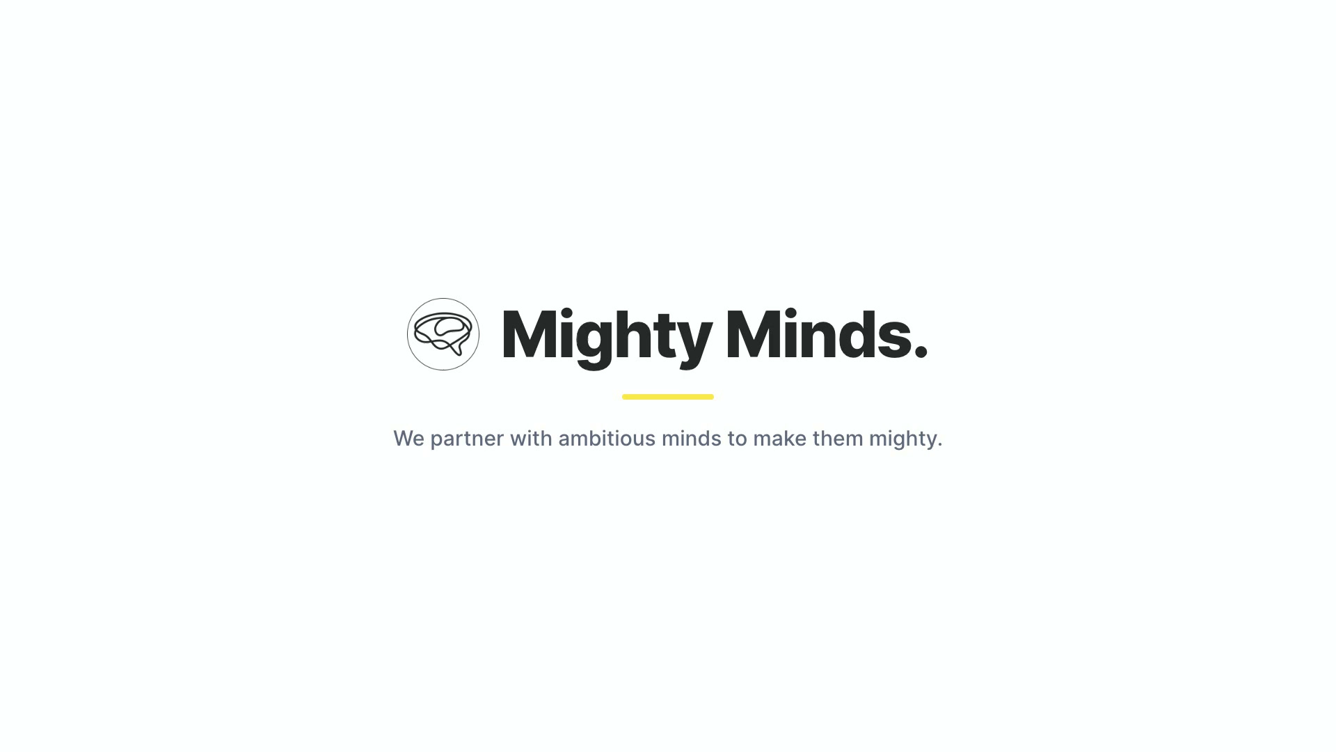 Mighty Minds showreel poster